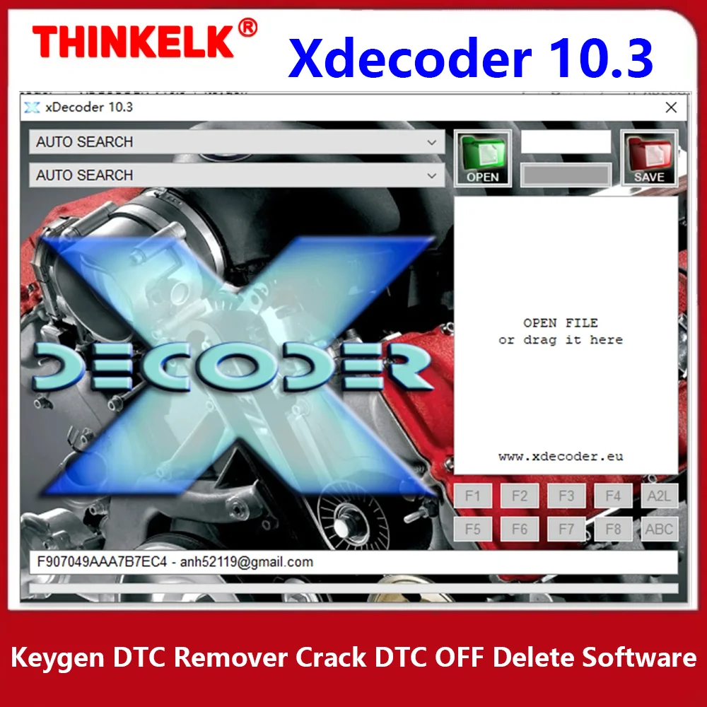 2023 Xdecoder 10.3 Keygen ile DTC Sökücü Çatlak DTC kapalı Silme Yazılımı Tam Sürüm Hyundai / VAG EDC15 EDC16 EDC17 Xdecoder