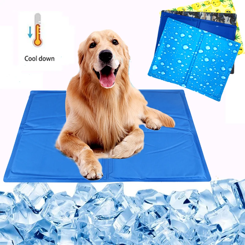 Ev hayvanı pedi yaz soğutma matı Pet soğuk Jel ped ısı giderici yaz yumuşak Köpek soğutma yatağı PVC yumuşak rahat Kedi yastık Köpek İçin