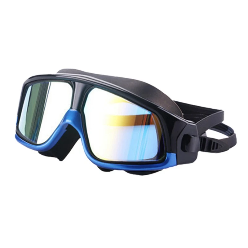 Yüzme gözlükleri Rahat Silikon Büyük Çerçeve Yüzmek Gözlük Su Geçirmez Anti-sis UV Koruma Yüzmek Maskeleri Erkekler Kadınlar