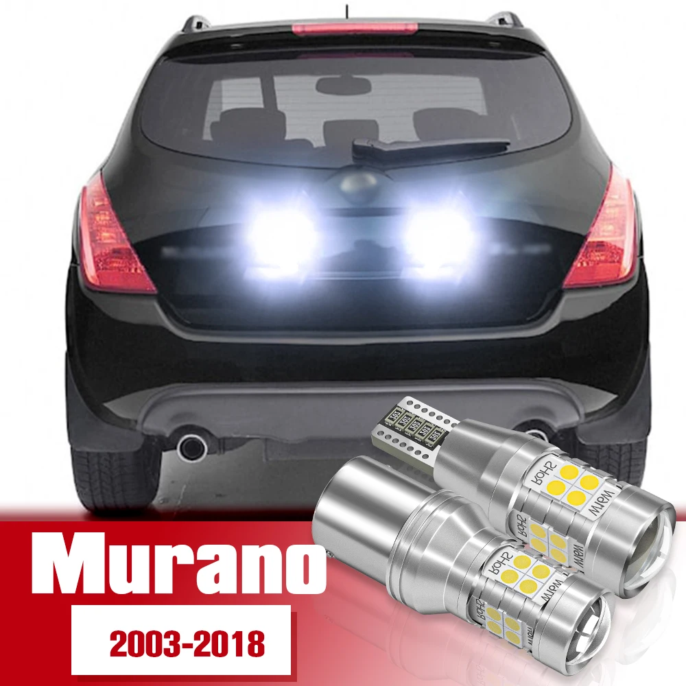 Ters ışık aksesuarları 2 adet LED Ampul Lamba Nissan Murano İçin 1 Z50 2 Z51 3 Z52 2003-2018 2012 2013 2014 2015 2016 2017
