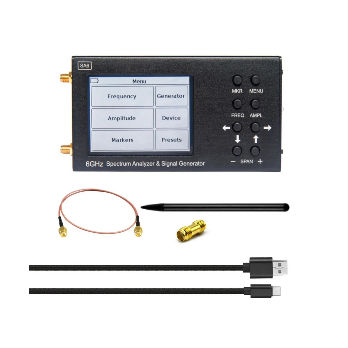 SA6 6GHz Spektrum Analizörü SA6 Sinyal Jeneratörü RF Sinyal Kaynağı Wi-Fi 2G 4G LTE CDMA GSM Beidou GPR