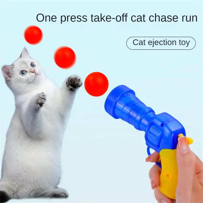 Kedi Peluş Top ateşli silah Giderici Depresyon Kendinden Tahrikli Sessiz Topları Mikro Elastik Statik Yapıştırma Mermi Köpek Oyuncak