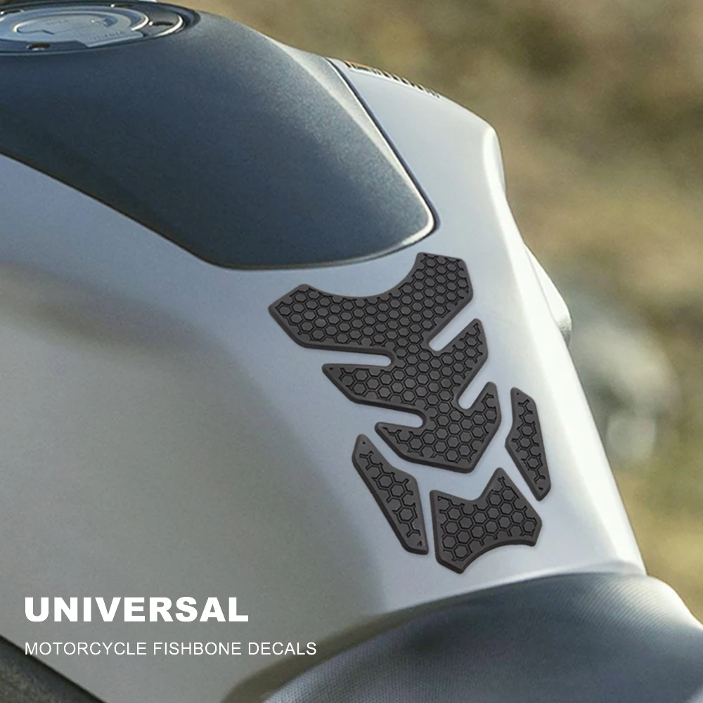 Evrensel Motosiklet Balık Kemik Sticker Gaz Yakıt Deposu Koruyucu koruyucu örtü Çıkartması MT-09 MT09 FZ09 2019-2021