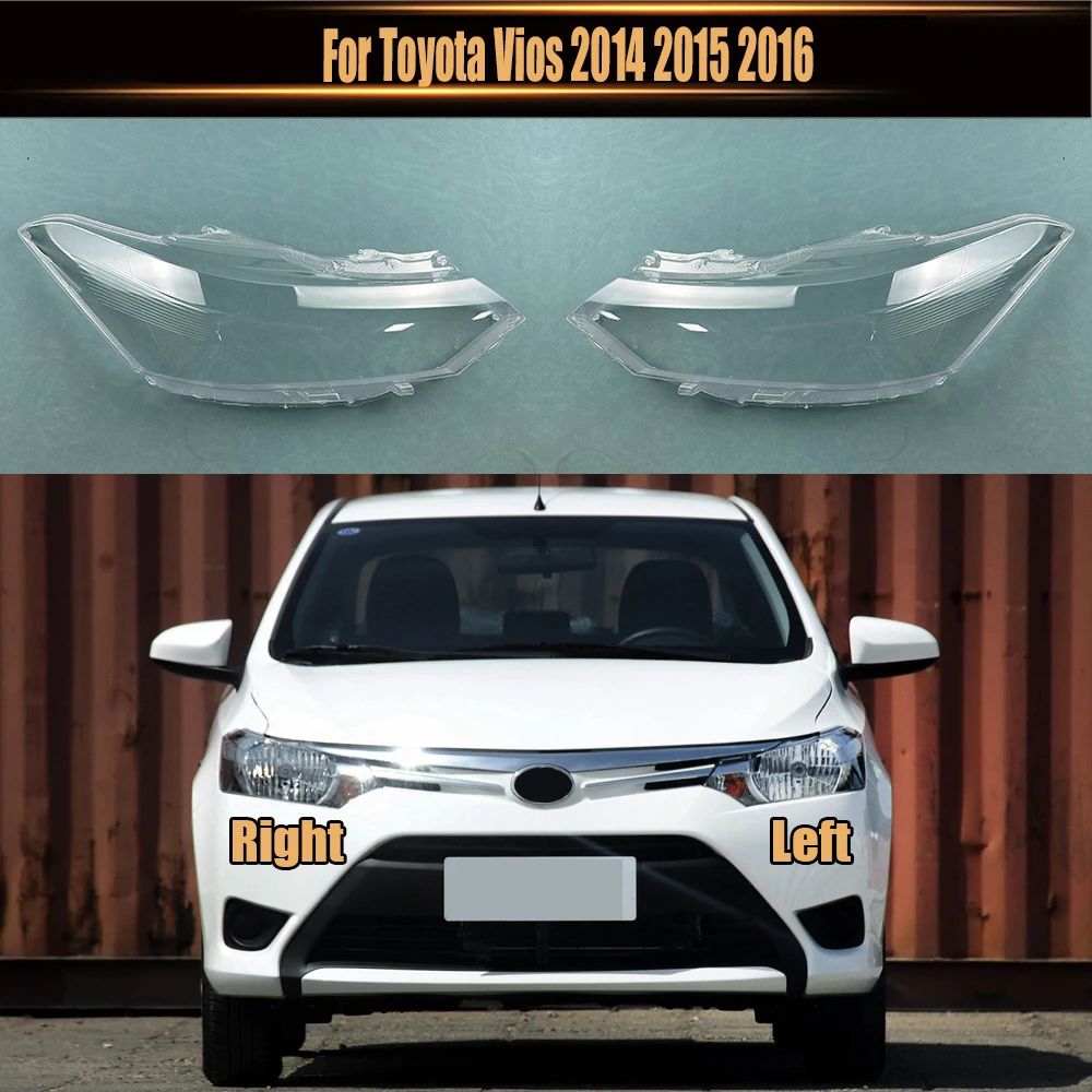 Toyota Vios 2014 için 2015 2016 Far Kapağı Şeffaf Lamba Gölge Far Kabuk Pleksiglas Yerine Orijinal Abajur