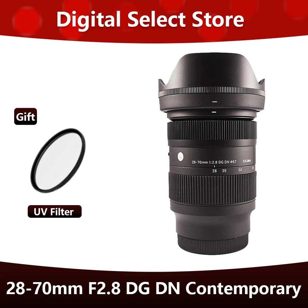Sigma 28-70mm F2.8 DG DN Çağdaş Lens Tam Çerçeve Aynasız Kamera Standart zoom objektifi Sony A7C A7 III A7IV A7R4 ZV-E10