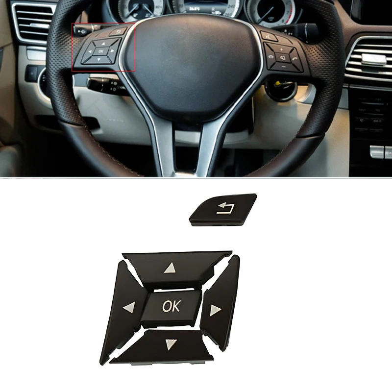 Araba Sol direksiyon Anahtarı Düğmesi Siyah ABS Mercedes Benz için Fit W204 W212 X204