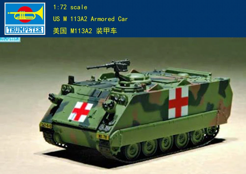 Trompetçi 07239 1 / 72Car ABD M113A2 Zırhlı Tank Araç Plastik Model