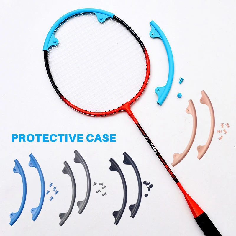2 adet Raket kafa koruyucusu Badminton Raketi Tel Çerçeve Koruyucu Kılıf Kullanıcı Dostu Koruyucu Aracı Badminton Severler İçin