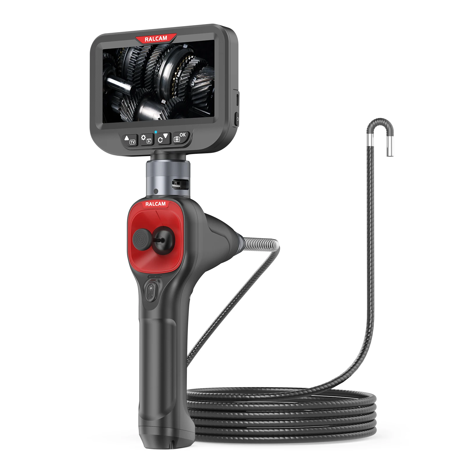 OEM ODM tüp HD endüstriyel borescope kamera 6mm su geçirmez araba tamir borescope 4 yollu eklemli endoskop
