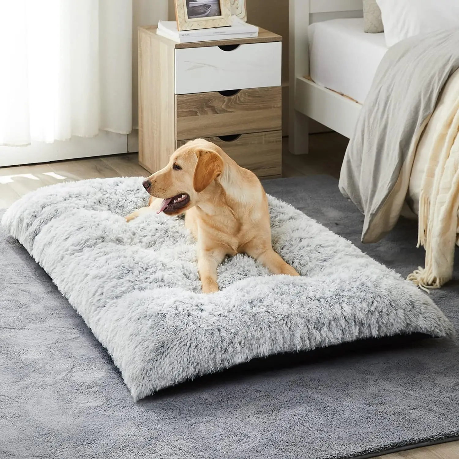 Peluş köpek yatağı Pet Deluxe Sandık Kulübesi Yatak Kedi Uyku Kat Mat Kış Sıcak kaymaz kanepe yastığı Küçük Orta Büyük Köpekler için