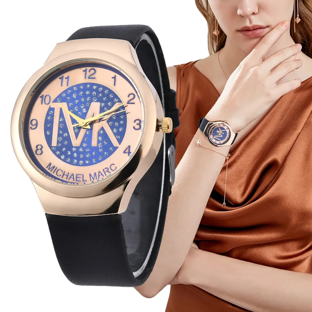 Lüks Marka TVK kadın İzle Silikon Kayış Tam Yıldız Arama Moda quartz saat Kadınlar için hediyelik saat
