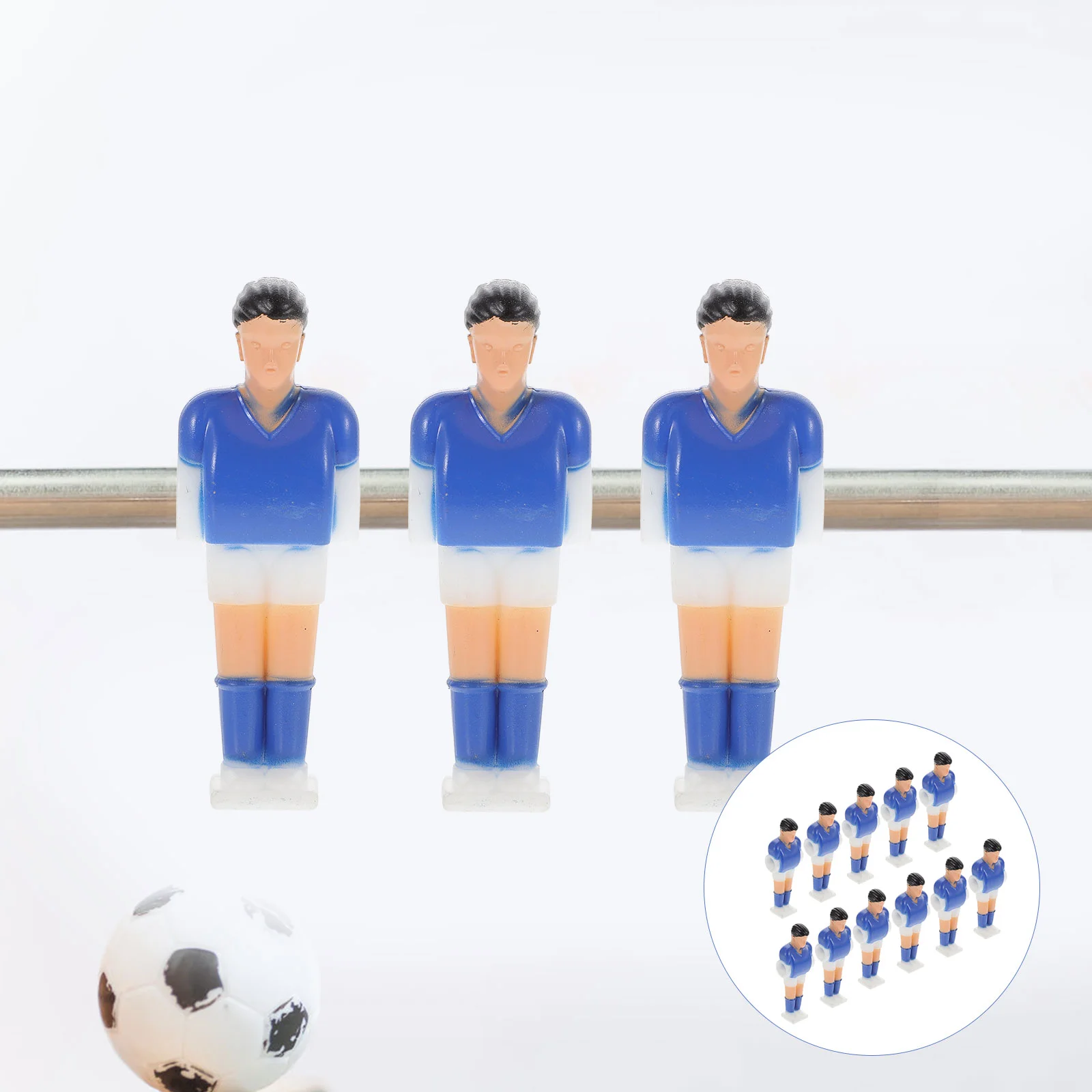 11 Adet Kuklalar Futbol Makinesi Oyuncu Plastik Erkek Aksesuarları Futbol Oyunu Langırt