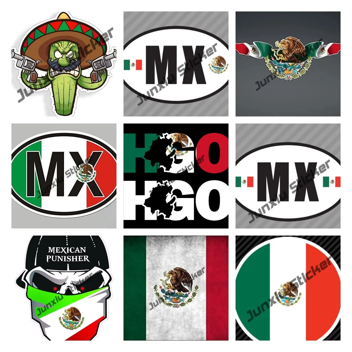 Meksika tarzı etiket Meksika Vinil Çıkartması Meksika Bayrağı harita Yaratıcılık Sticker Arabalar için Tampon Dizüstü Bilgisayarlar Tumblers Windows Kamyon