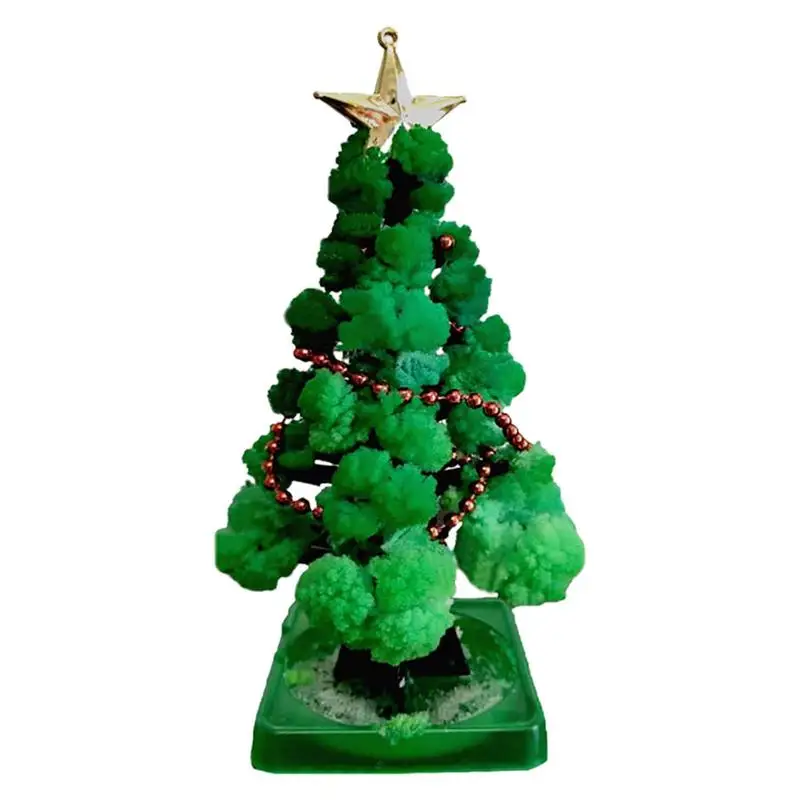 DIY Sihirli Büyüyen Kristal Noel Ağacı Çocuklar DIY Sihirli Büyüyen Noel Süsler İlginç Eğitici Oyuncaklar Ve parti oyuncakları