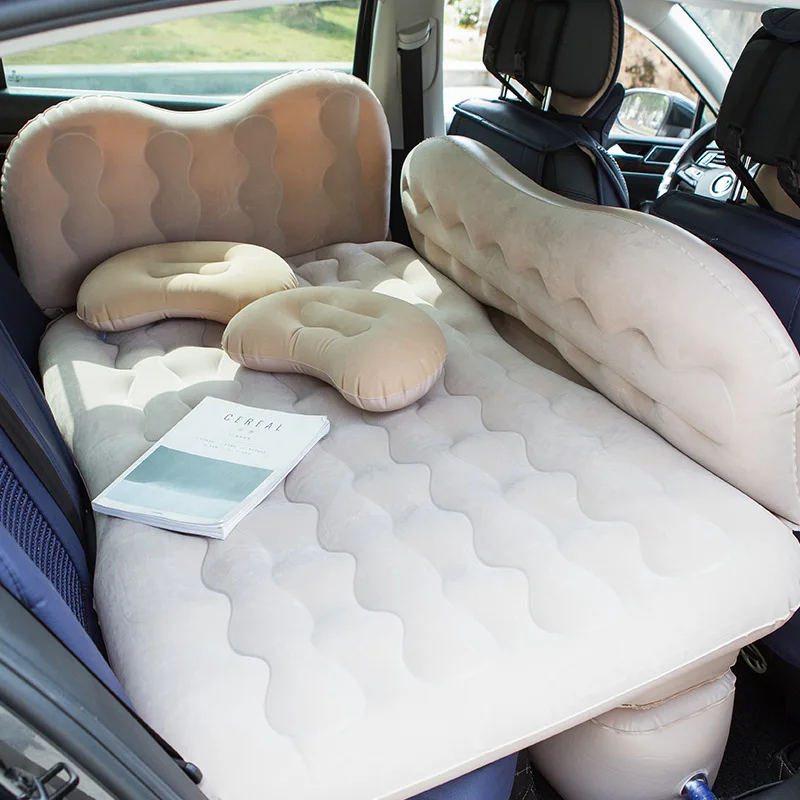 Araba seyahat yatağı Kalınlaşmış Bölünmüş Araba şişme yatak Araba Katlanır seyahat yatağı SUV Sedan Arka egzoz paspası Yatak Araba Orta Yatak