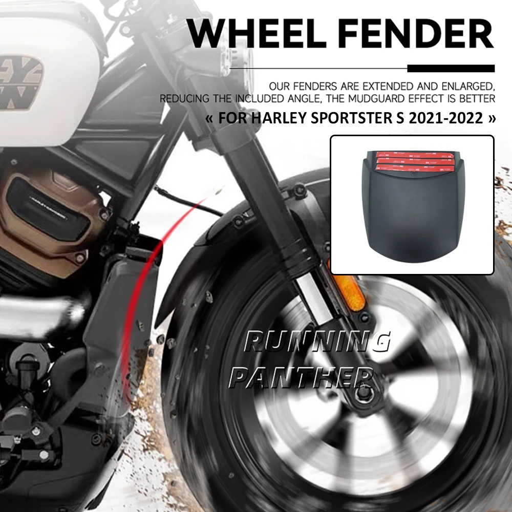 Motosiklet Aksesuarları Ön Tekerlek Arka Çamurluk Çamurluk Genişletici Uzatma İçin Harley Sportster 1250 S RH1250 RH 1250 2021 2022