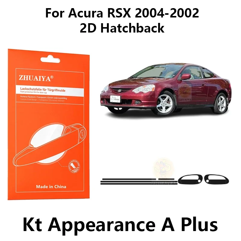 ZHUAIYA Kapı Kenar Muhafızları Kapı Kolu Fincan Boya Koruma Filmi TPU PPF Acura RSX 2006-2002 İçin 2D Hatchback araba aksesuarları