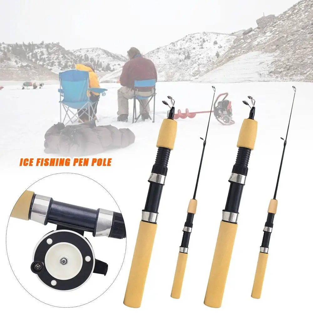 Kış Buz Balıkçılık Çubuklar Karbon Geri Çekilebilir Buz Olta Taşınabilir 60cm 80cm 1M Buz Balıkçılık Kalem Kutup Buz Kış Balıkçılık