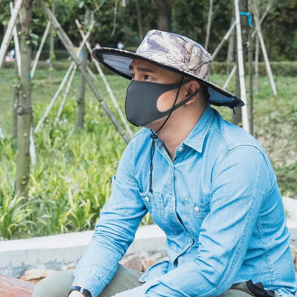 Sivrisinek Kafası Net Şapka Tam Koruma Açık Katlanabilir Net Örgü Şapka Balıkçılık Bahçe Kamp Yürüyüş