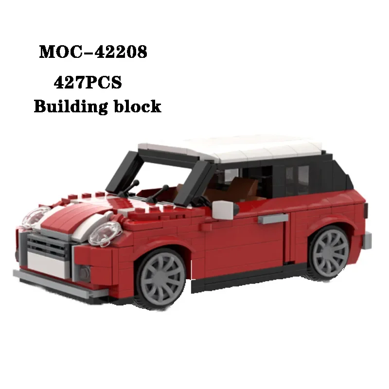 Klasik yapı taşı MOC-42208 mini spor araba statik sürüm ekleme parçaları 427 ADET yetişkin çocuk oyuncak doğum günü hediyesi