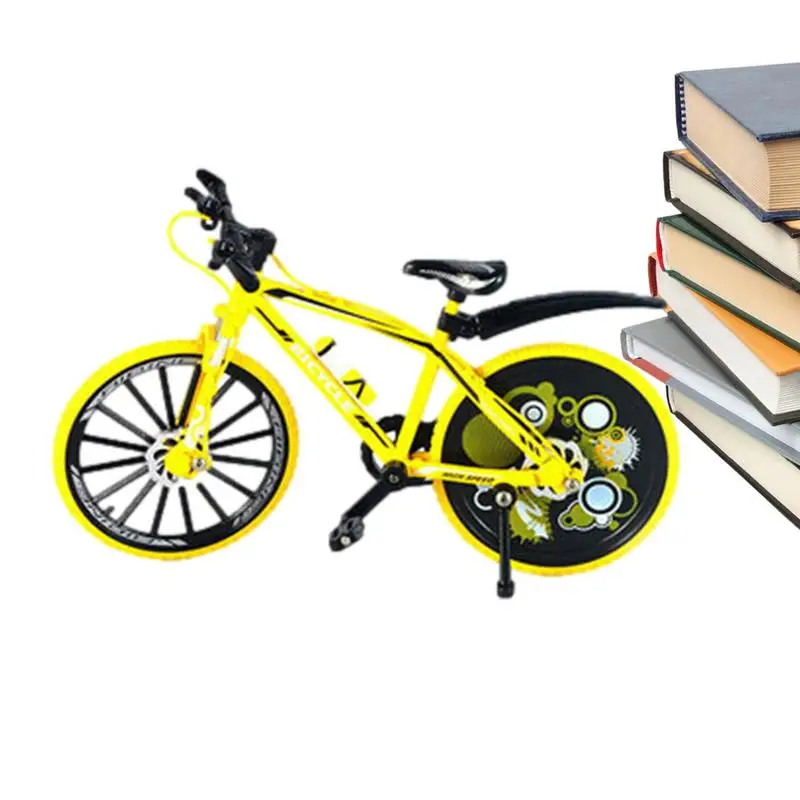 Alaşım Bisiklet Modeli Mini Metal Yarış Bisikleti Bisiklet Modeli Minyatür Taşınabilir Yarış Bisikleti Parmak Bisiklet Oyuncak Bisiklet Modeli Ev İçin