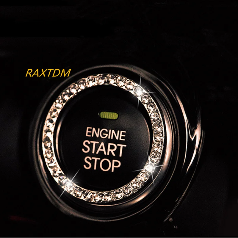 Kristal Araba Motor Çalıştırma Durdurma kontak anahtarı Yüzük Chery Tiggo için 3 4 5 ARRIZO E3 E5 Bonus A3 A5 A13 M11 E5 Tengo Fulwin2 Easta
