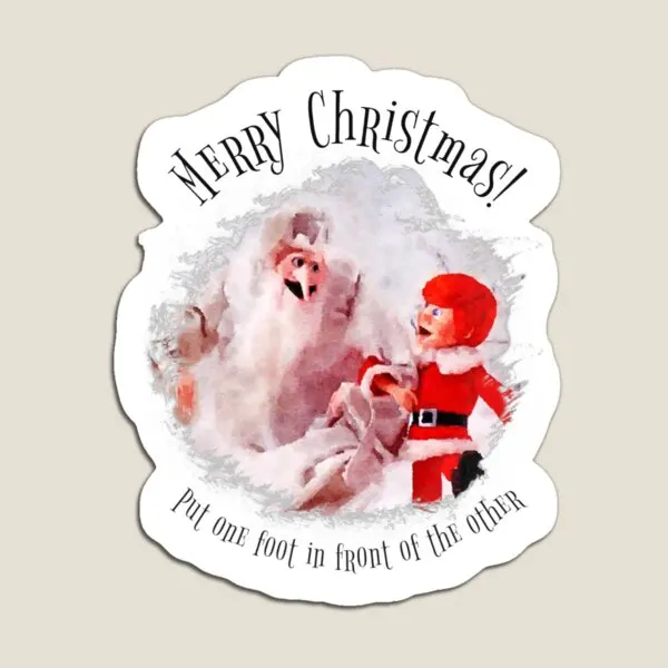 Noel Baba Geliyor Kasaba Beyaz Kurulu Mıknatıs Dekor Bebek Sevimli Tutucu Komik Renkli Buzdolabı Ev Manyetik Çocuk Oyuncak