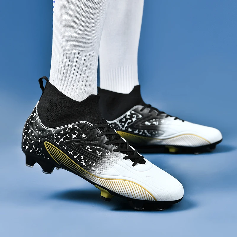 Erkekler Profesyonel Açık futbol ayakkabısı Cleats Futsal futbol ayakkabıları Nefes Spor spor ayakkabıları Drop Shipping Ultralight