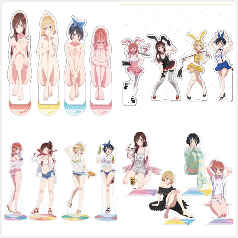 Anime Rent A Girlfriend Sarashina Ruka Nanami Mami Ichinose Chizuru Şekil Bebek Kız Arkadaşı Akrilik Standı Modeli Cosplay Oyuncak Hediye