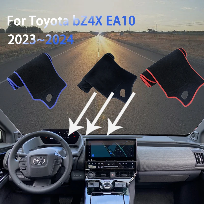 Toyota için bZ4X EA10 Subaru Solterra 2023 2024 Otomatik Dashboard Kapak Mat Toz Geçirmez kaymaz Güneşlik Halı Araba Aksesuarları