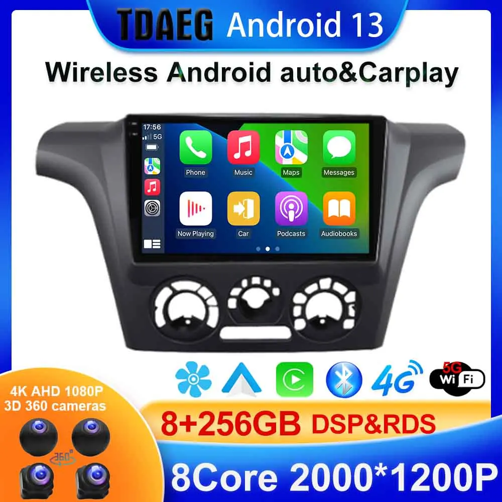 Android 13 Dokunmatik Ekran Navigasyon Video Radyo MİTSUBİSHİ AİRTREK OUTLANDER 2001-2005 İçin araç DVD oynatıcı Oynatıcı Kablosuz carplay otomatik