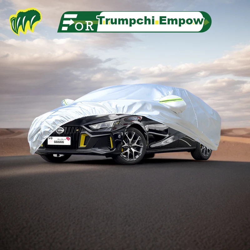 Trumpchi için Güç Hatchback araba kılıfı Su Geçirmez Açık Kapak Güneş Yağmur Koruması ile Kilit ve Fermuarlı Kapı
