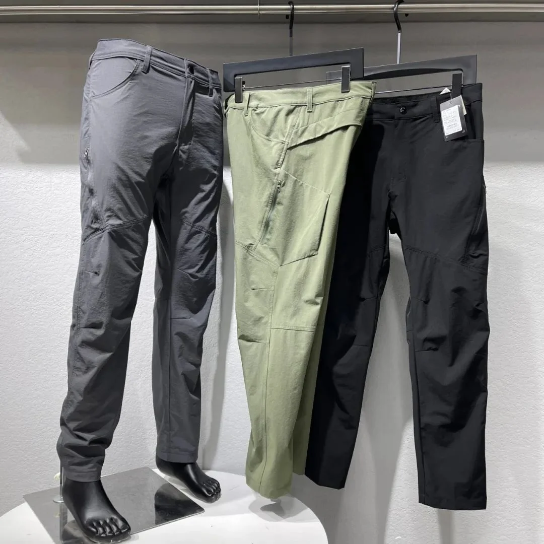 İlkbahar Yaz Yeni Ürün erkek Çabuk Kuruyan Yüksek Elastik Düz Rahat Pantolon Açık Trekking Seyahat Tırmanma Kamp Pantolon