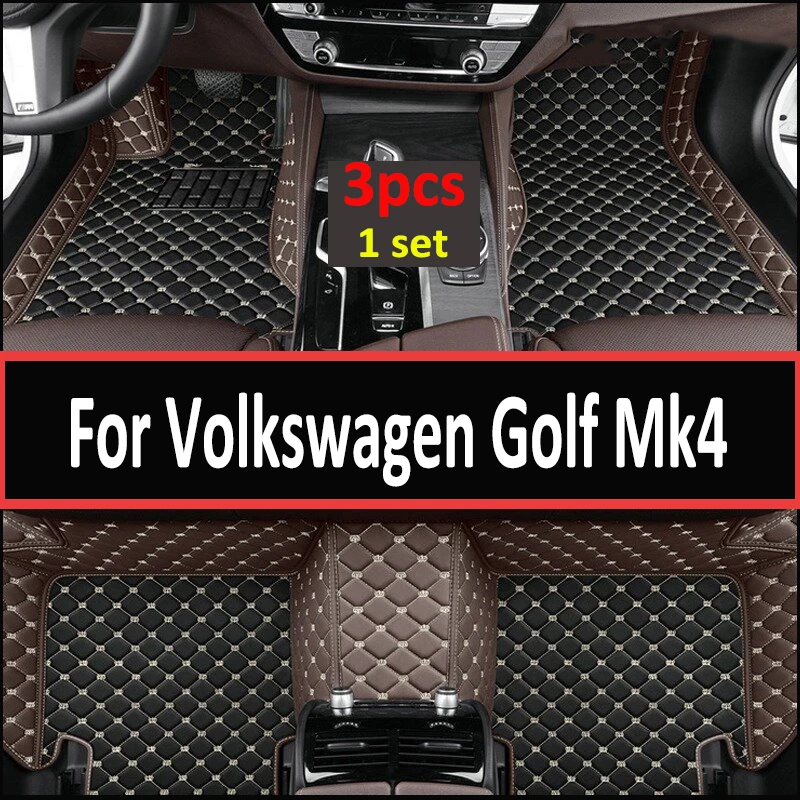 Araba Kat Mat VW Volkswagen Golf İçin Mk4 1J TDI 1998~2003 3 kapı Anti-kir Araba Gövde Zemin Mat Adanmış İç Araba Aksesuarları
