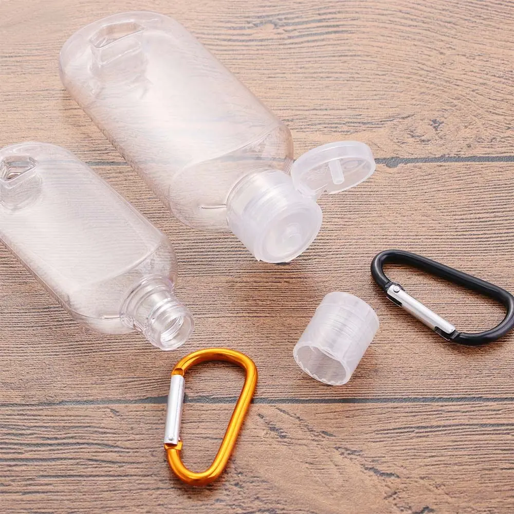 Seyahat Yüksek Kaliteli Şeffaf Anahtarlık İle Boş Plastik Sprey şişesi Doldurulabilir Şişe Kozmetik Konteyner El sabun şişesi