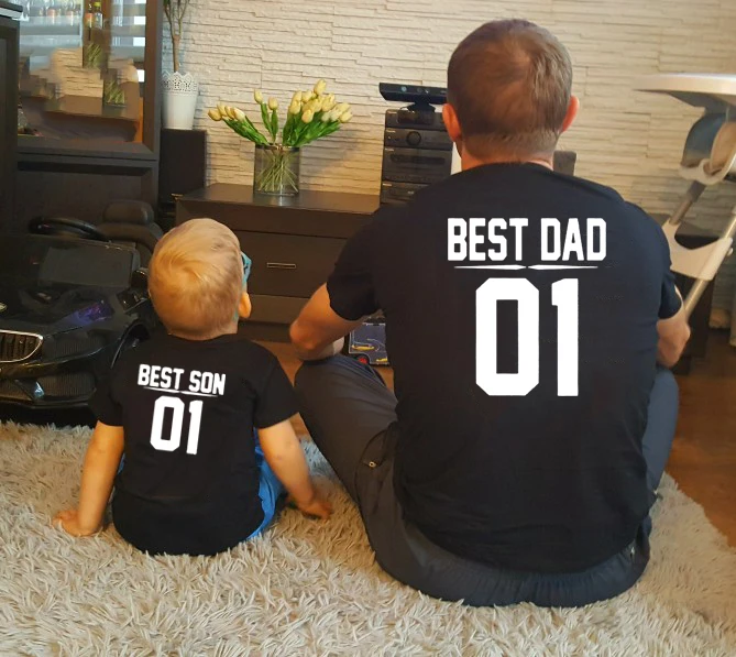 En iyi Baba En İyi Oğul 01 Baba ve Ben Tişörtleri Baba ve Oğul Giysileri Aile Eşleştirme Kıyafetler Babalar Günü Hediyesi Erkek Bebek Yaz Bak