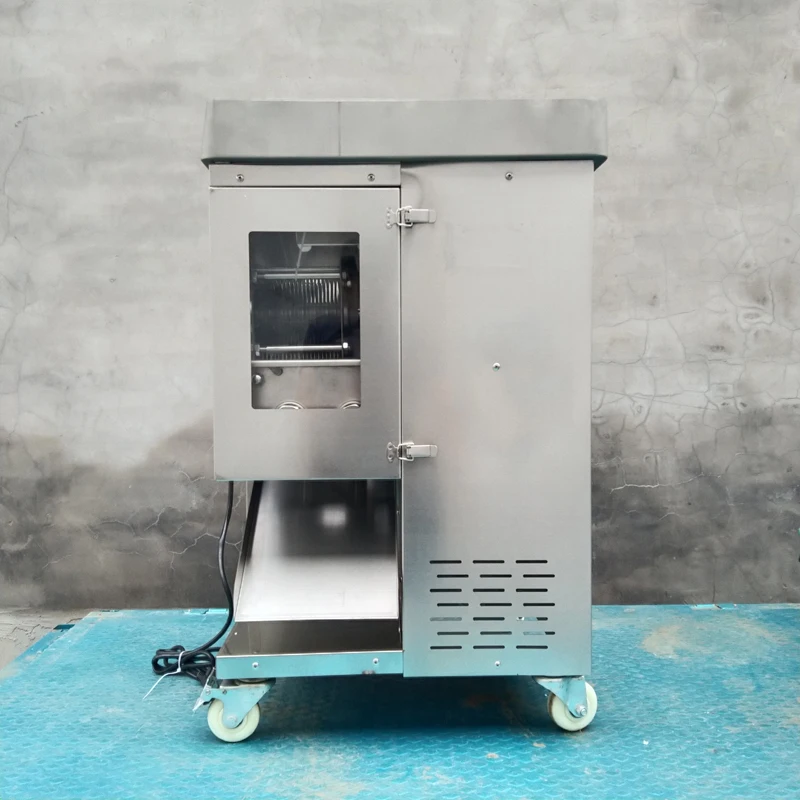 Et Kesici Elektrikli et dilimleyici Ticari Dikey metal kesme makinesi Çift Bıçaklı Tasarım Et Dilimleme ve parçalama makinesi