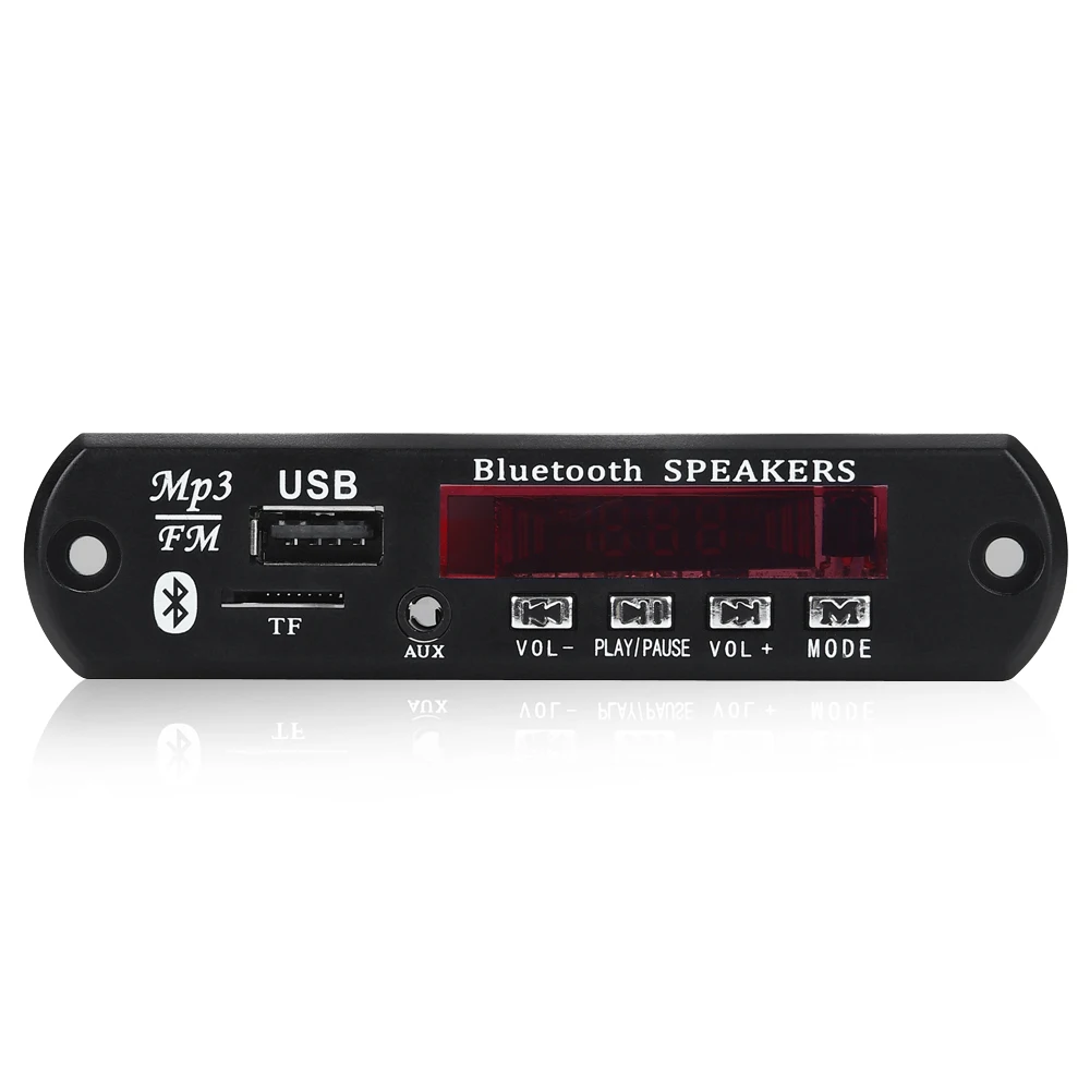 Bluetooth 5.0 MP3 Dekoder Kurulu DC 5V 12V Araba FM Radyo Modülü Desteği TF USB AUX Araç Telefonu için