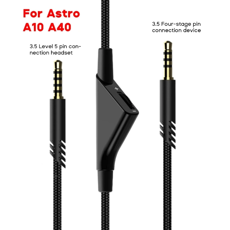 2024 Yeni Kulaklık kablo kordonu için Inline Ses Kontrolü ile astro A10 A40 oyun kulaklığı 3.5 mm ila 3.5 mm Kablo Kablosu 200cm
