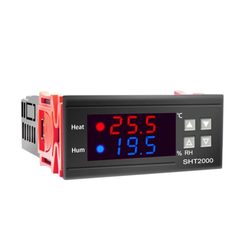 SHT2000 sıcaklık nem kontrol cihazı Termostat Humidistat Kapalı Bira Kuluçka Termometre Higrometre AC110-230V