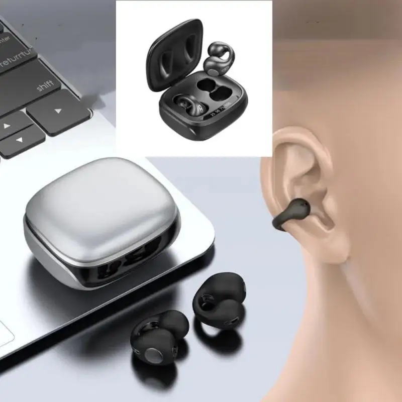 Kemik İletim Kulaklık Bluetooth 5.3 kulak klipsi Kulak Küpe kablosuz kulaklık Spor Kulaklıklar Infinix Akıllı 5 Poco X3 G