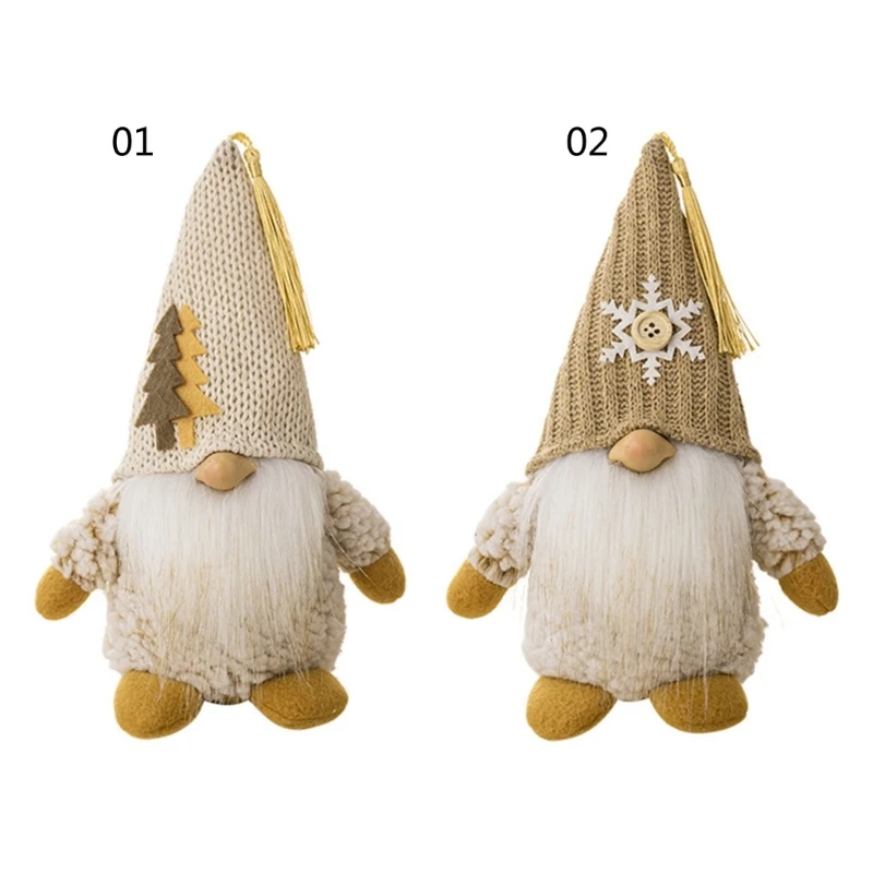 Noel Meçhul Gnome Püsküller ile Noel Dekorasyon İskandinav damla gemi