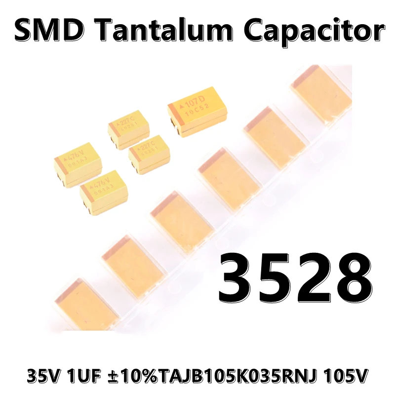 (5 adet) 3528 (B Tipi) 16V 4.7 UF ±10 % TAJB475K016RNJ 475C 1210 SMD tantal kondansatör