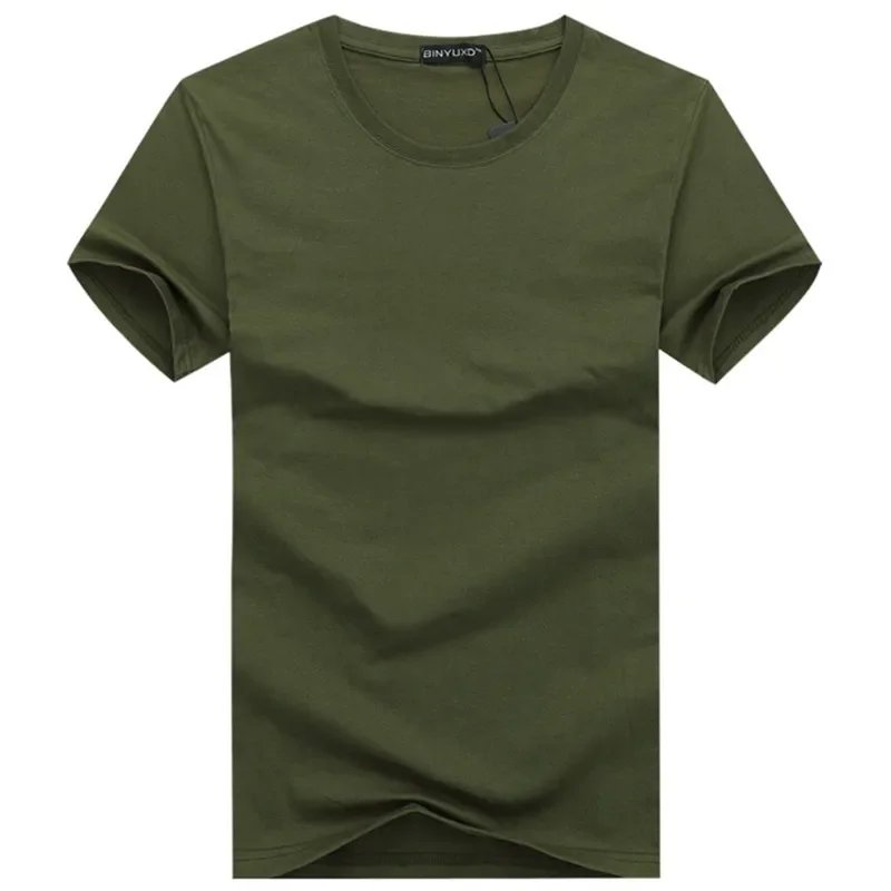 A2807 Basit yaratıcı tasarım hattı düz renk pamuk T Shirt erkek Yeni Varış Tarzı Kısa Kollu Erkek t-shirt artı boyutu