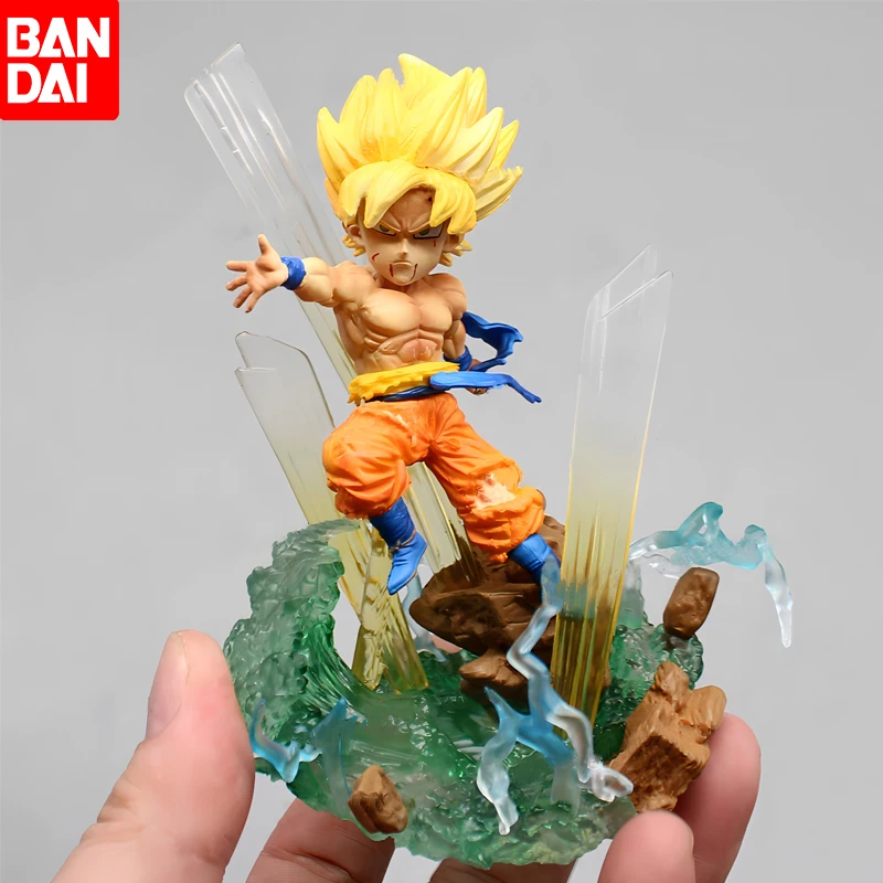 BANDAİ 11 cm Anime dragon topu Z G5 Süper Saiyan Son Goku Aksiyon Figürleri Gk Modeli Heykeli Koleksiyonu Oyuncaklar Doğum Günü Hediyeleri