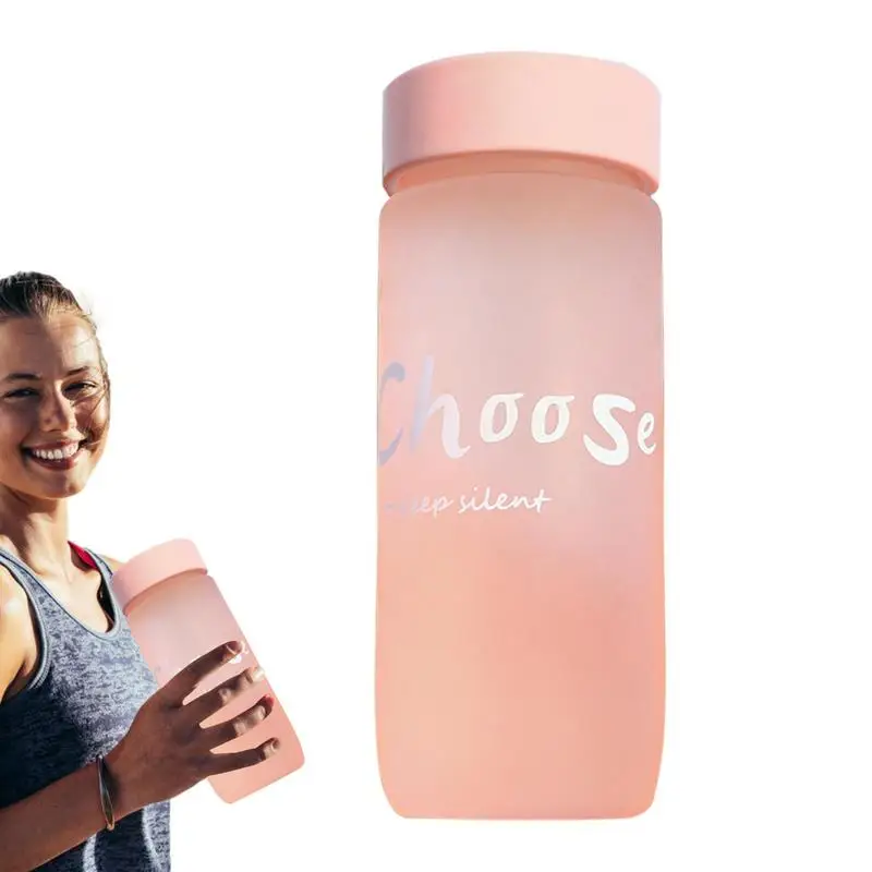 Buzlu Su Bardağı 600ml Buzlu sızdırmaz Su Şişesi BPA Ücretsiz Buzlu Dayanıklı PP Kayış İle Yeniden Kullanılabilir Su Şişesi Spor İçin