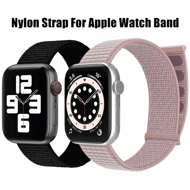 Ayarlanabilir Naylon Döngü Kayışı apple saat bandı 44mm 38 40 41 45 49 42mm Örgülü Watchband iWatch Ultra 9 8 7 6 5 4 3 SE
