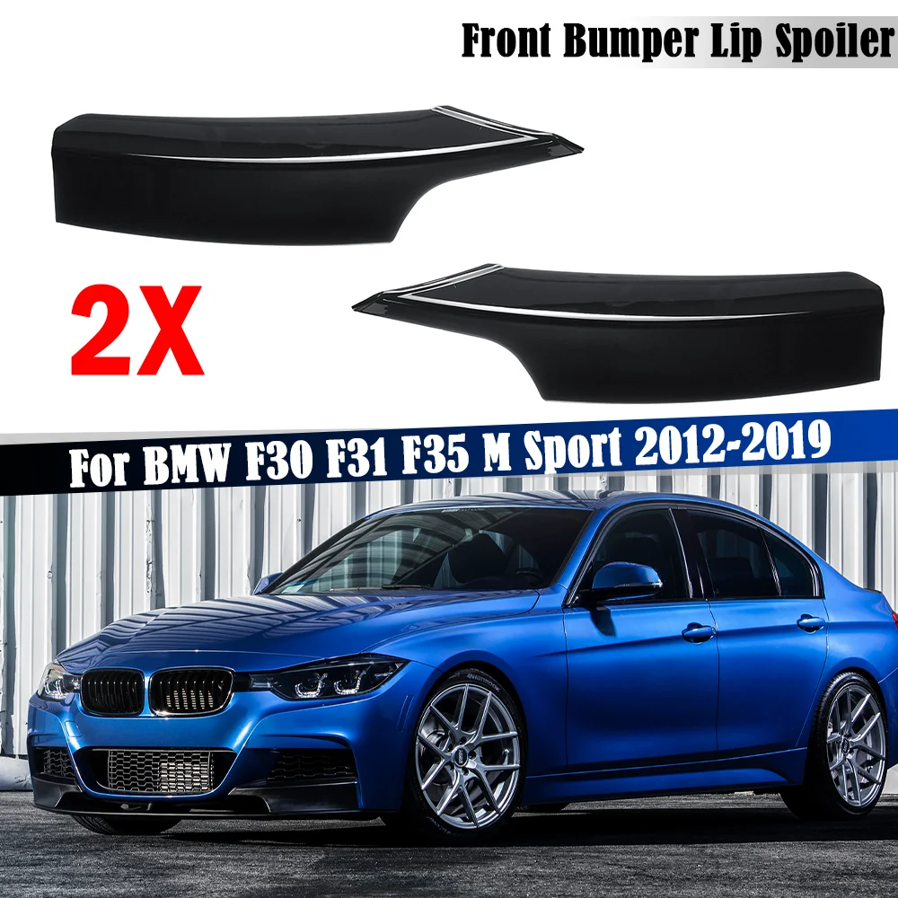 BMW için F30 F31 F35 320i 330i 335i 340i 316d M Spor 2012-2019 Araba Ön ÖN TAMPON Splitter Spoiler Difüzör Vücut Kitleri Tuning