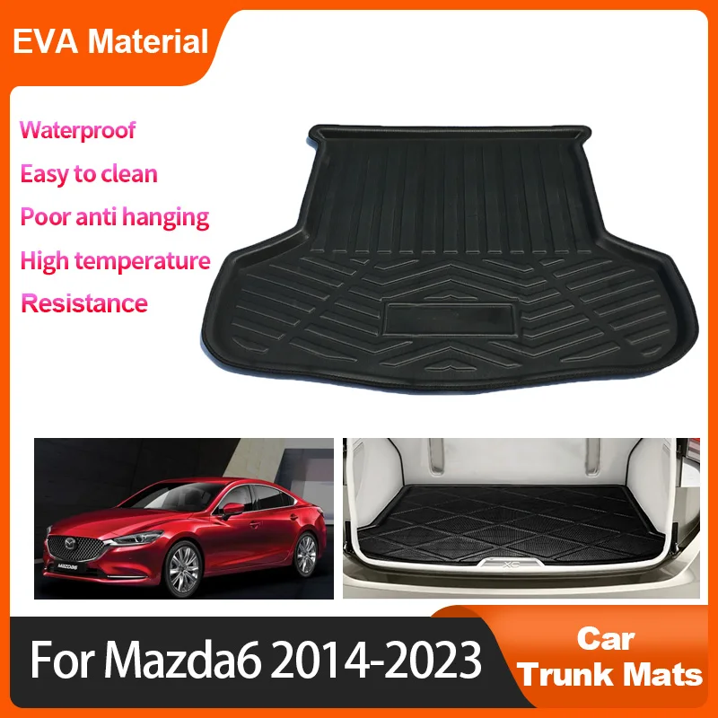 Için Mazda6 Mazda 6 Atenza GL GJ 2014-2023 2015 2016 Araba gövde mat Su Geçirmez Astar Kargo Çizme Halı Depolama Pedi Otomatik Aksesuar