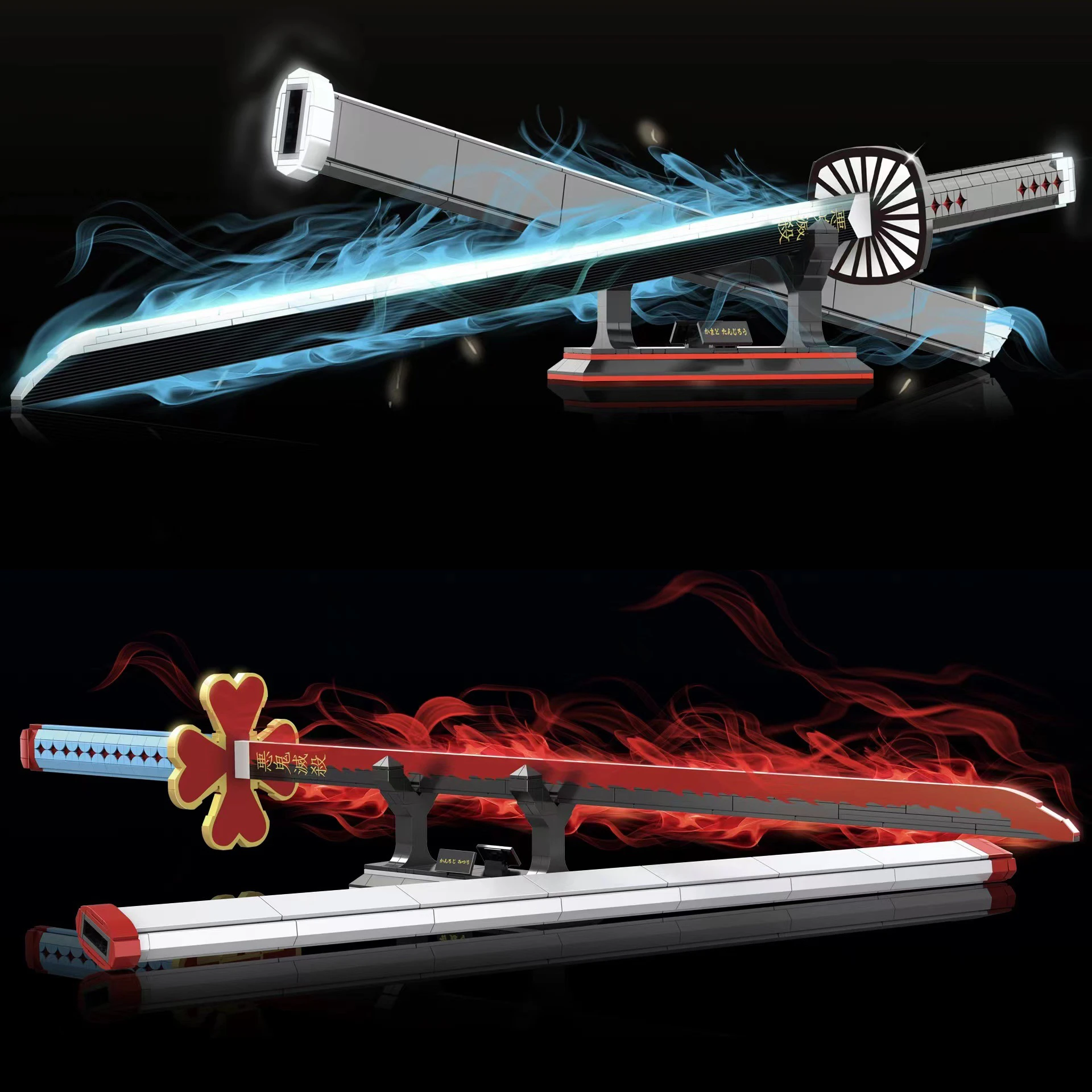 Yeni japon animesi Roronoa Zoro Kılıç Modeli Yapı Taşları Cosplay Simülasyon Katana Samuray Bıçağı Silah Tuğla Oyuncaklar Hediyeler